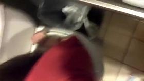 Just fucked a hottie girl in ass in a public bathroom
