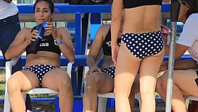 Legal Age Teenagers Beach Volleyball Players candid voyeur
