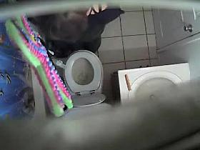 Hidden in toilet cam records real hot scenes with amateur