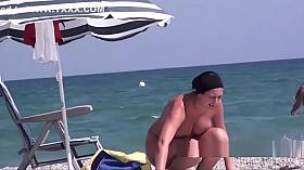 Nudist beach goddess Milf Big Tits Curvy Amazing Hot Video