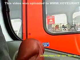 Dick Flashing Sexy Woman in Bus Wants to Lick and Suck it