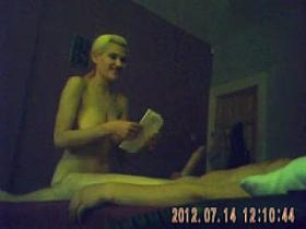 Young prostitute in massage parlour (hidden cam)
