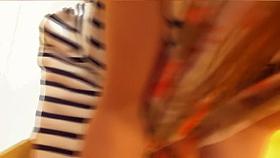 Girl in striped top exciting downblouse video scenes
