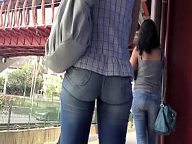 Magnetically appealing ass gets filmed