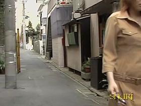Cute Japanese girl with her panties exposed during sharking