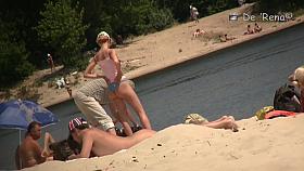 Nudist beach free scenes with incredible naked boobs