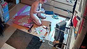Caught Painting Nude Again