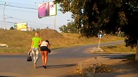 Rus Public FLASH Car Watching GIRLS 96 - NV