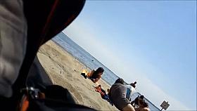 Hidden spy cam on the beach caught nudist teens at camp
