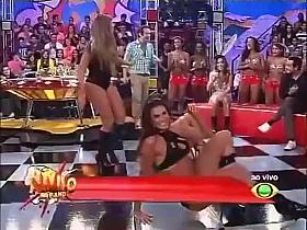 Hot Latin asses on a television talk show