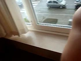 fucking my wife on the window, when care past