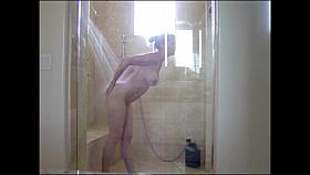 Hot woman in shower