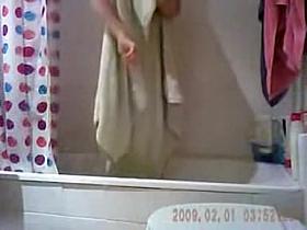 Guy hid cam and recorded his girlfriend in the shower
