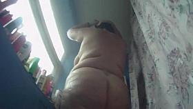 THICK ASS BBW Spied on while taking shower - COMPILATION