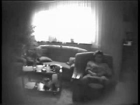 Mummy masturbates in living room. Hidden cam