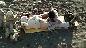 Ukrainians have a hardcore sex on the nudist beach