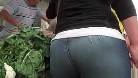 Round chubby ass woman