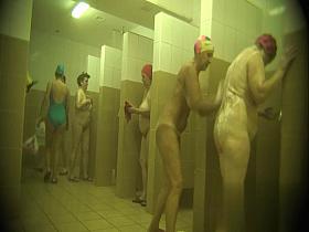 Hidden cameras in public pool showers 1076