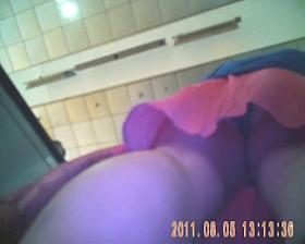 52.Upskirt2011 - Pink Skirt and black panties