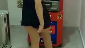 Cuckold with brazilian girlfriend in supermarket