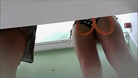 Nice spycam video of nymph changing into a bikini