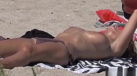 Big Tits Topless Horny Girls Bikini Cameltoe Beach Voyeur HD