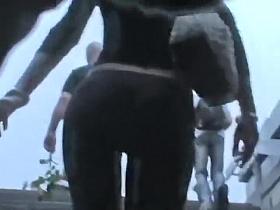 Unbelievable firm ass in tight pants