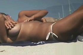 Hidden Camera Records Nice Tits At Nude Beach