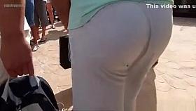 Beautiful ass in sexy shorts
