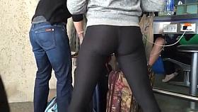 Hot Ass Tight Black Pants
