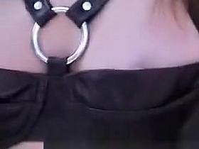 Leather Girl Downblouse Oops