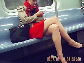 red skirt train legs 2