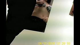 Spy cam fatty in the bra in fitting room video scenes