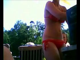 Wet amateur bikini teen ass hidden spy cam voyeur beach 1