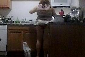 Wife in the kitchen