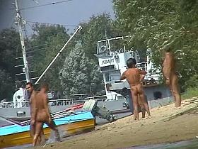 Mature beach nudist women not afraid to show everything they got