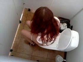 Hidden camera in toilet