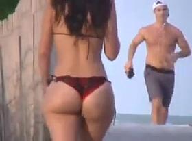big ass thong bikini on beach 2014