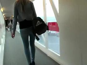 Voyeur followed her around the airport
