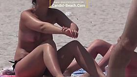 Big Boobs Topless Bikini Sexy Teens Beach Voyeur HD Video