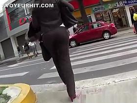 Woman with nice ass walking