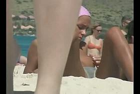 A splendid nude beach voyeur video shot with a spy cam